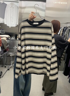 一件包邮 小夕韩国东大门代购LATTEMOOD 26秋女时尚新款长袖T恤