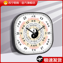 Sub-afternoon flow Note Traditional Chinese medicine beauty salon hanging bell Wellness Museum Gossip Clock Meridians clock meridians twelve hour clock hanging wall 2129