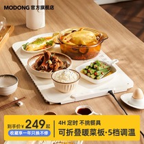 Momotion Flexible Warm Cutting Board Hot Vegetable God home Dining Table Mat Heating Pan Fold Multifunction Meals Insulation 1161