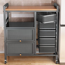 Kitchen Swivel Vegetable Basket Shelve Multilayer Floor Laying Fruit Vegetable Intake Home Multifunction Cart 2454