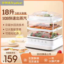 Rong matters Da electric steam boiler Home Multi-function three-layer large capacity Steamer Saucepan Integrated Electric Steam Box Steam Coop Steam 42