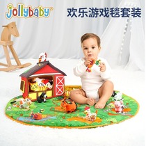 jollybaby baby play blanket full moon baby gift box Early teaching toy 0-1-year-old newborn gift 3048