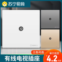 Type 86 Wall Concealed closed circuit TV Single TV socket Panel 1000000000000000 Type of computer One cable socket 2845