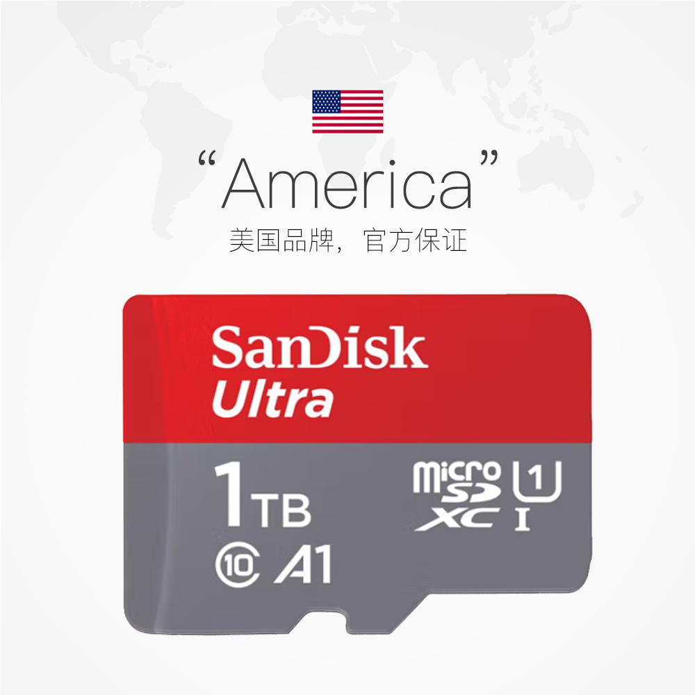 【自营】闪迪128g/256g/512g/1T高速tf卡micro sd 手机内存卡平板 - 图2