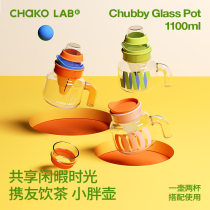 chakolab glass teapot teapot water cup thermostatic cup cushion suit 2023 new wellness kettle send gift fat pot 255