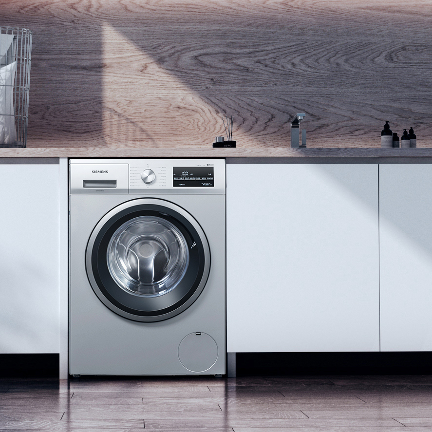 西门子10公斤洗衣机家用全自动变频滚筒洗脱一体2682W【自营56】-图0
