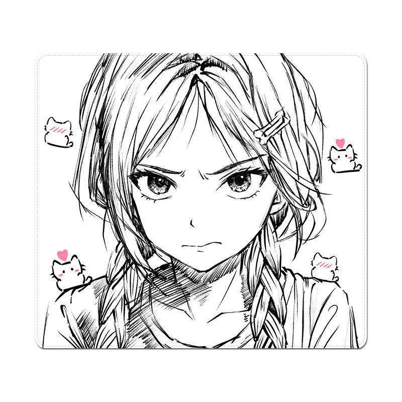 Kuroha片刻欲语复刻鼠标垫电竞CS动漫线稿二次元电脑游戏办公桌垫,淘宝优惠券,粉丝福利购,淘宝优惠卷