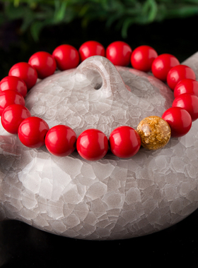 本命年朱砂男士单圈礼物生肖猪