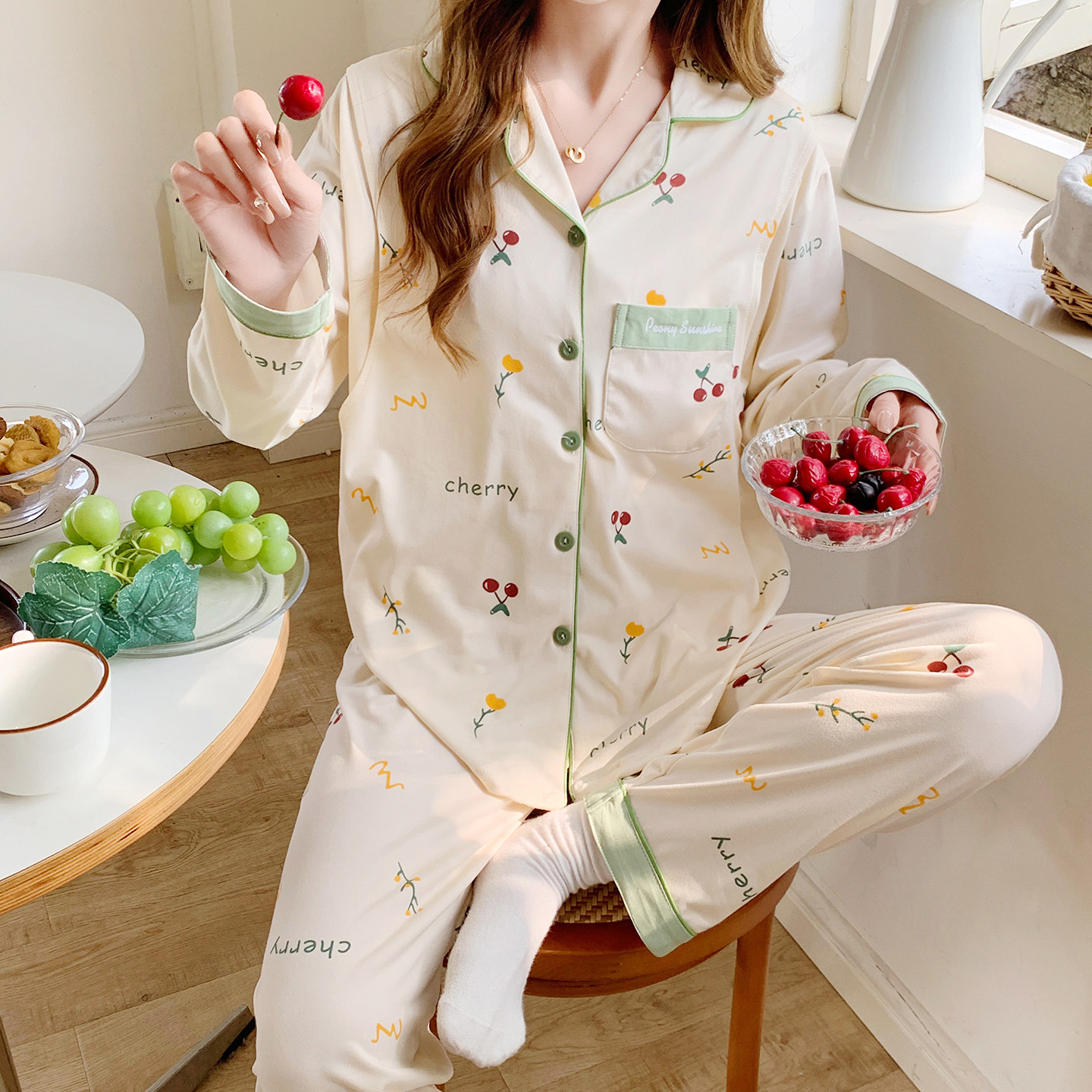 月子服春秋纯棉产后孕妇睡衣产妇喂奶哺乳夏季薄款家居服秋冬坐月,淘宝优惠券,粉丝福利购,淘宝优惠卷