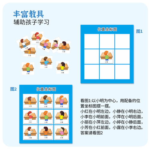 一年级学具盒套装小学生用数学教具上册教材同步多功能几何体图形 - 图1