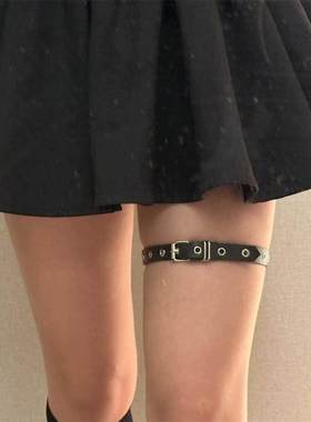 zls同款暗黑朋克辣妹腿链