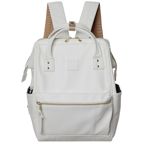 6色新款升级皮质双肩包男女大容量防水电脑书包时尚休闲旅行背包 - 图3