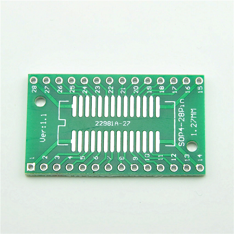 转接板 TSSOP28 SOP28转DIP28贴片转直插PDIP宽体芯片转接插板-图0
