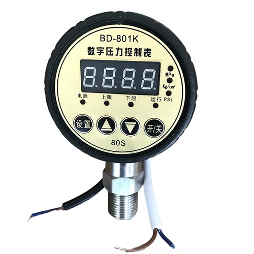 凯讯数字压力表BD-805K-1.6 ∮80/ G1/4 量程0~1.6MPa/DC24V - 图2