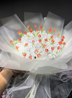 手工diy浪漫郁金香花束材料包