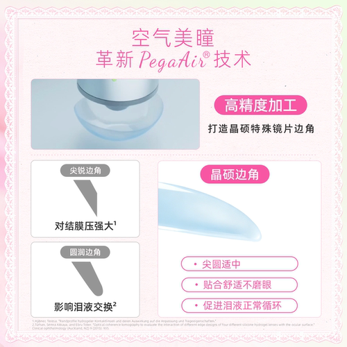 晶硕香水美瞳日抛自然舒适小大直径彩色隐形眼镜10片野姜棕黑兰花 - 图2