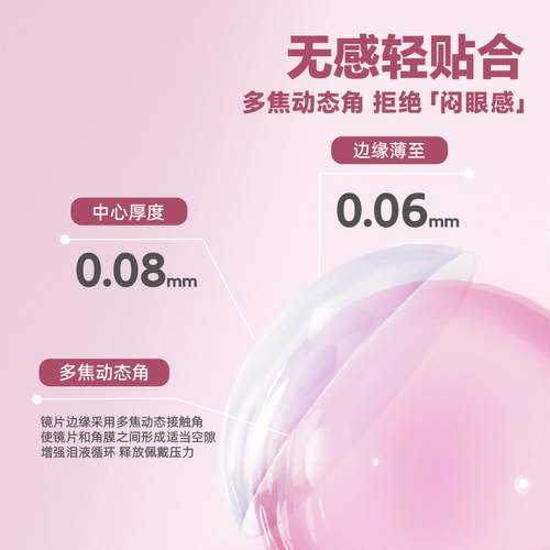 【黄油小熊联名】晶硕维他命B12小粉片PLUS透明隐形眼镜日抛30片 - 图2