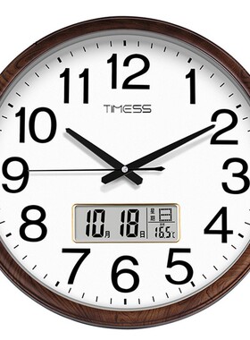 TIMESS钟表挂钟客厅静音钟挂墙