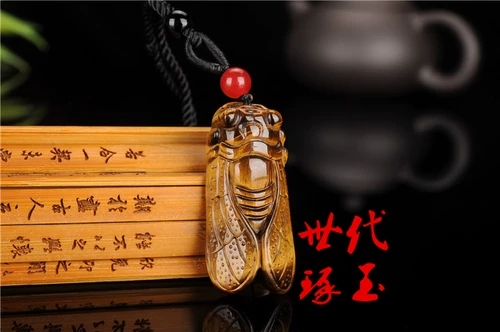 Натуральная подвеска из нефрита, ожерелье