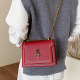 Internet celebrity's same style chain bag, Western style textured shoulder bag