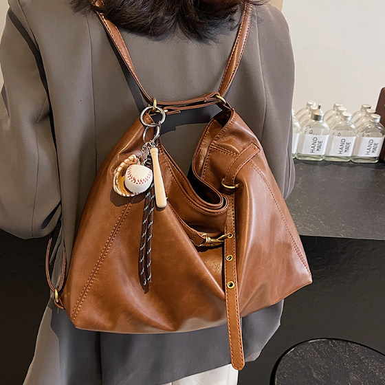 Travel backpack women's 2026 new multifunctional crossbody bag high-end commuter shoulder bag large capacity tote bag