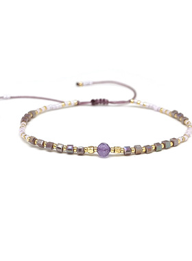 夏日ins风街头时尚闺蜜友谊手绳Miyuki小米珠串珠太阳石能量手链