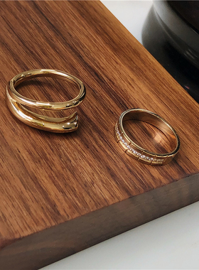 个性混搭ins风轻欧美镶钻优雅