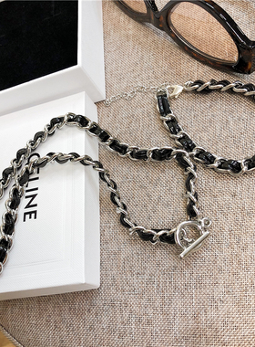 欧美风个性编织造型百搭短项链