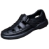 Giày nam mùa hè 2019 bằng da lộn da lộn da thoáng khí Baotou kinh doanh giày đế bệt La Mã - Sandal