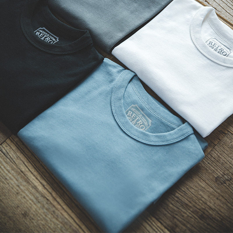 马登工装 美式复古重磅300g纯色厚实碳素磨毛t恤男士纯棉短袖宽松,淘宝优惠券,粉丝福利购,淘宝优惠卷