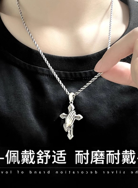 吊坠男款复古做旧男士项链毛衣链