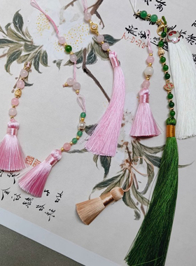 高端小众女士长款国风斜挎链