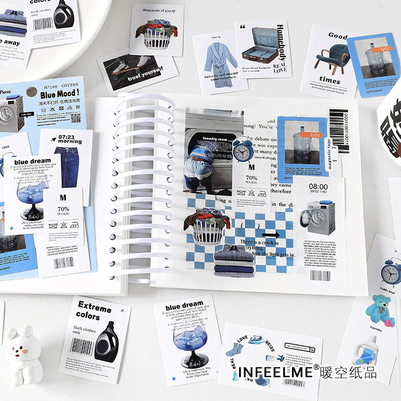 infeelme贴纸包 周末不打烊系列 欧美日常生活手账素材装饰贴画 - 图2