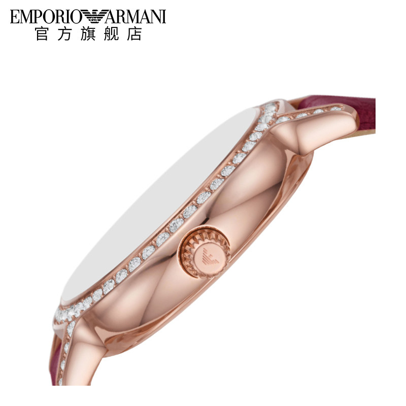 armani阿玛尼官方白月光女士石英表 Emporio Armani腕表欧美腕表