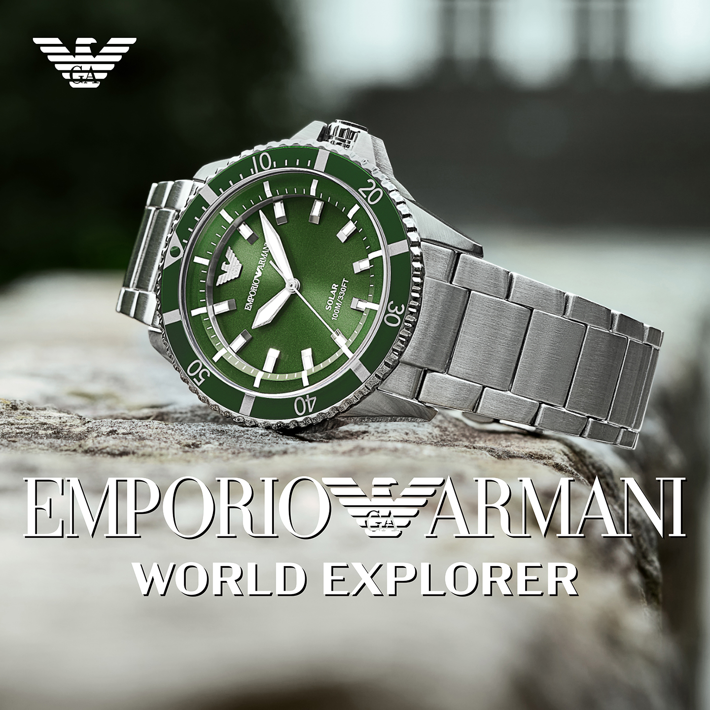 Armani World Explorer Diver Watch Solar AR11698