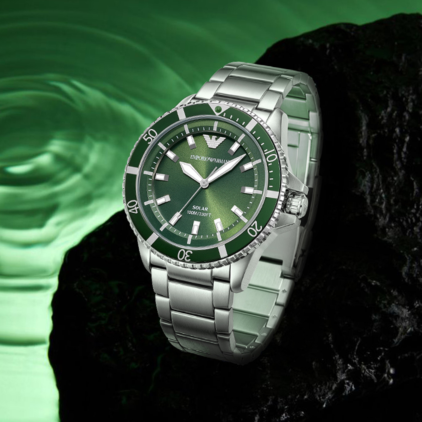 Armani World Explorer Diver Watch Solar AR11698
