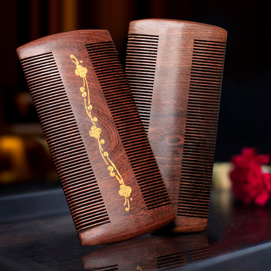 篦子虱子梳超密齿加密梳子细刮头头发的蓖檀木女去头屑老式头虱除