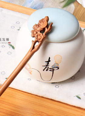 桃木古代头饰发簪宫廷百搭儿童