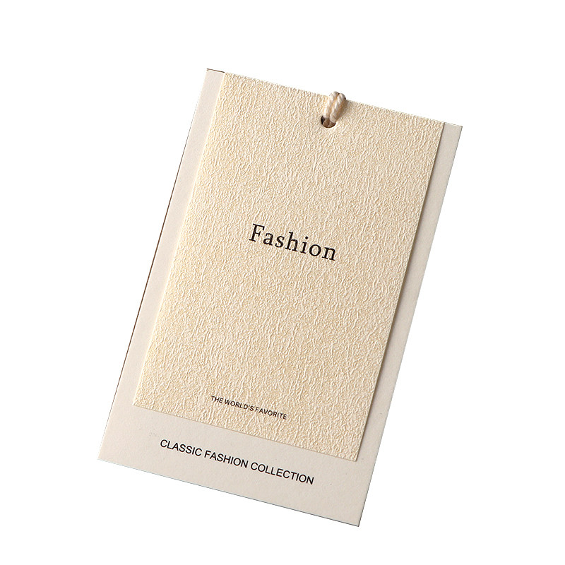 高档服装吊牌定制轻奢男女装挂牌订制商标logo衣服标签吊牌定做 - 图3