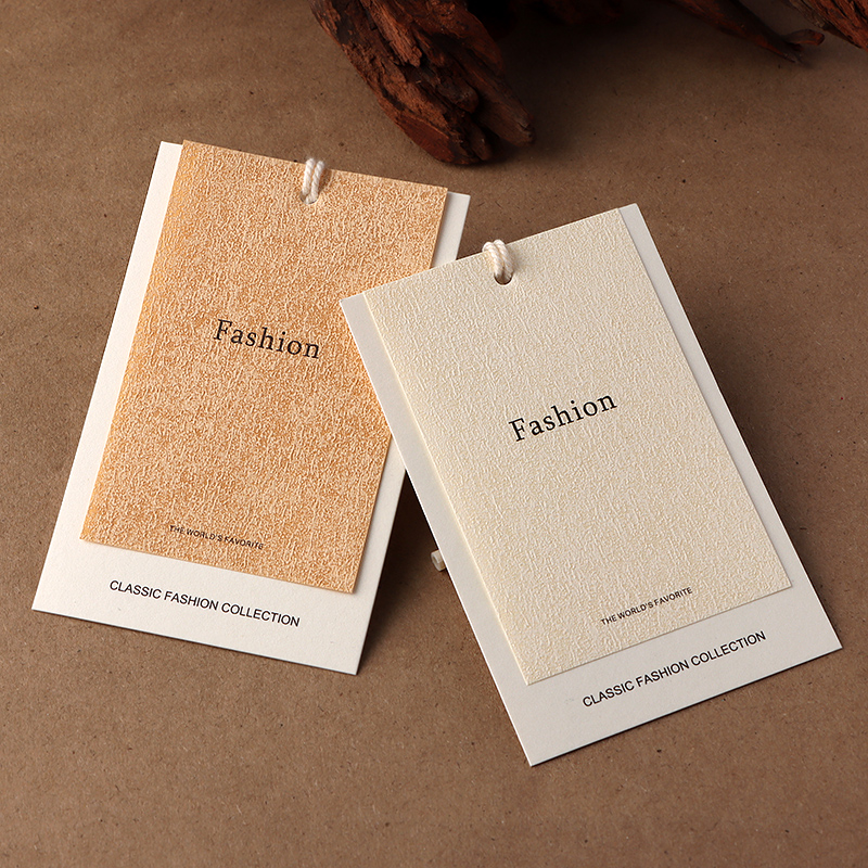 高档服装吊牌定制轻奢男女装挂牌订制商标logo衣服标签吊牌定做 - 图1