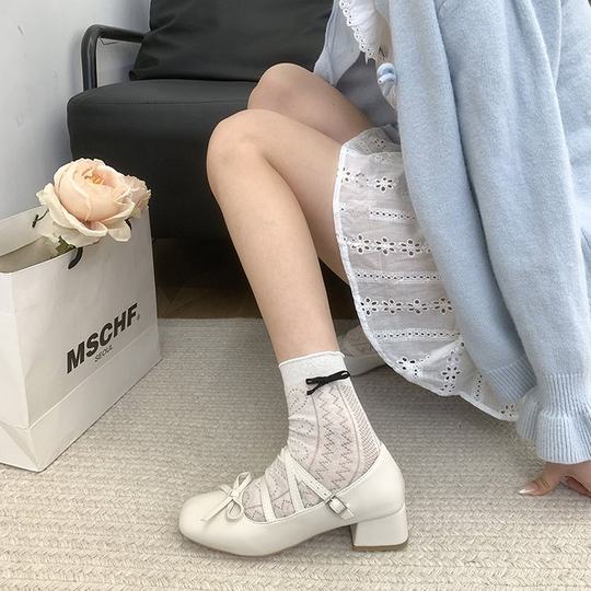 Summer Ballet Mary Jane Shoes with Skirt