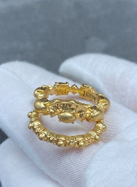 jcrew打标金色素圈戒指