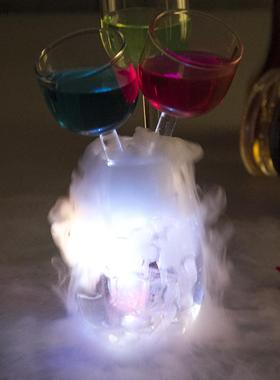 入水即亮发光冰块 七彩闪光冰块灯 LED发光感应冰块婚庆酒吧用品