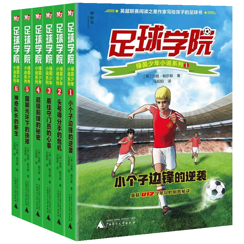 足球学院绿茵少年小说系列全6册体育故事文学读物书籍以英超联赛为背景的少年足球成长小说