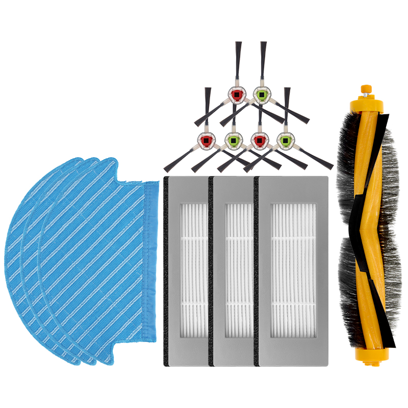 适配科沃斯扫地机器人配件DJ35 DJ36抹布过滤网滚刷边刷尘盒支架 - 图3