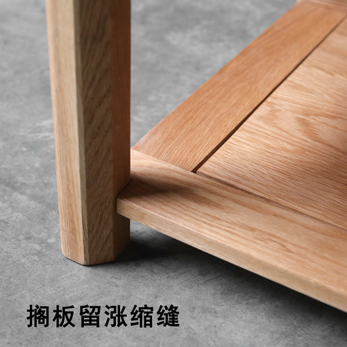 白橡木茶几全实木日式咖啡桌客厅家用原木色茶桌简约现代茶水桌 - 图3