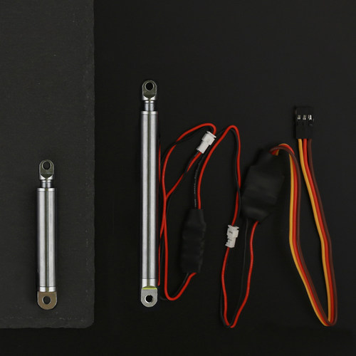 微型电动笔式伸缩杆超短小高速大推力模型DIY制作7.4V带舵机接头 - 图0