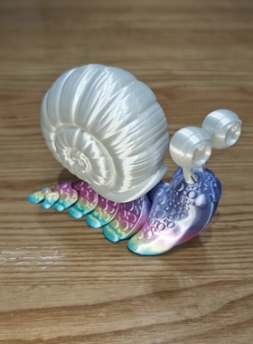 3D打印蜗牛摆件可爱创意