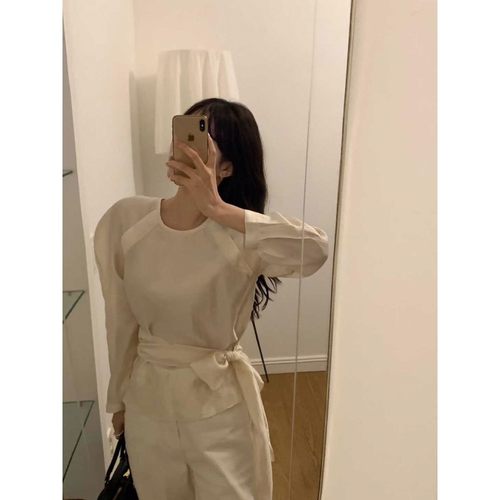 九1211韩国东大门衬衫-区ouir-8724953正品修身休闲优雅直邮大气 - 图1