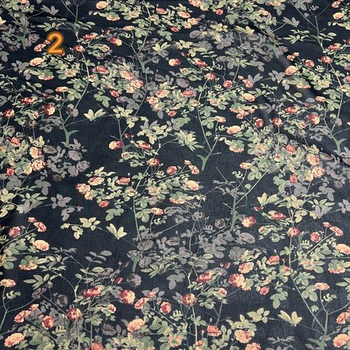 珍珠雪纺印花面料批发微透有垂感时尚甜美夏季连衣裙衬衫服装布料 - 图1